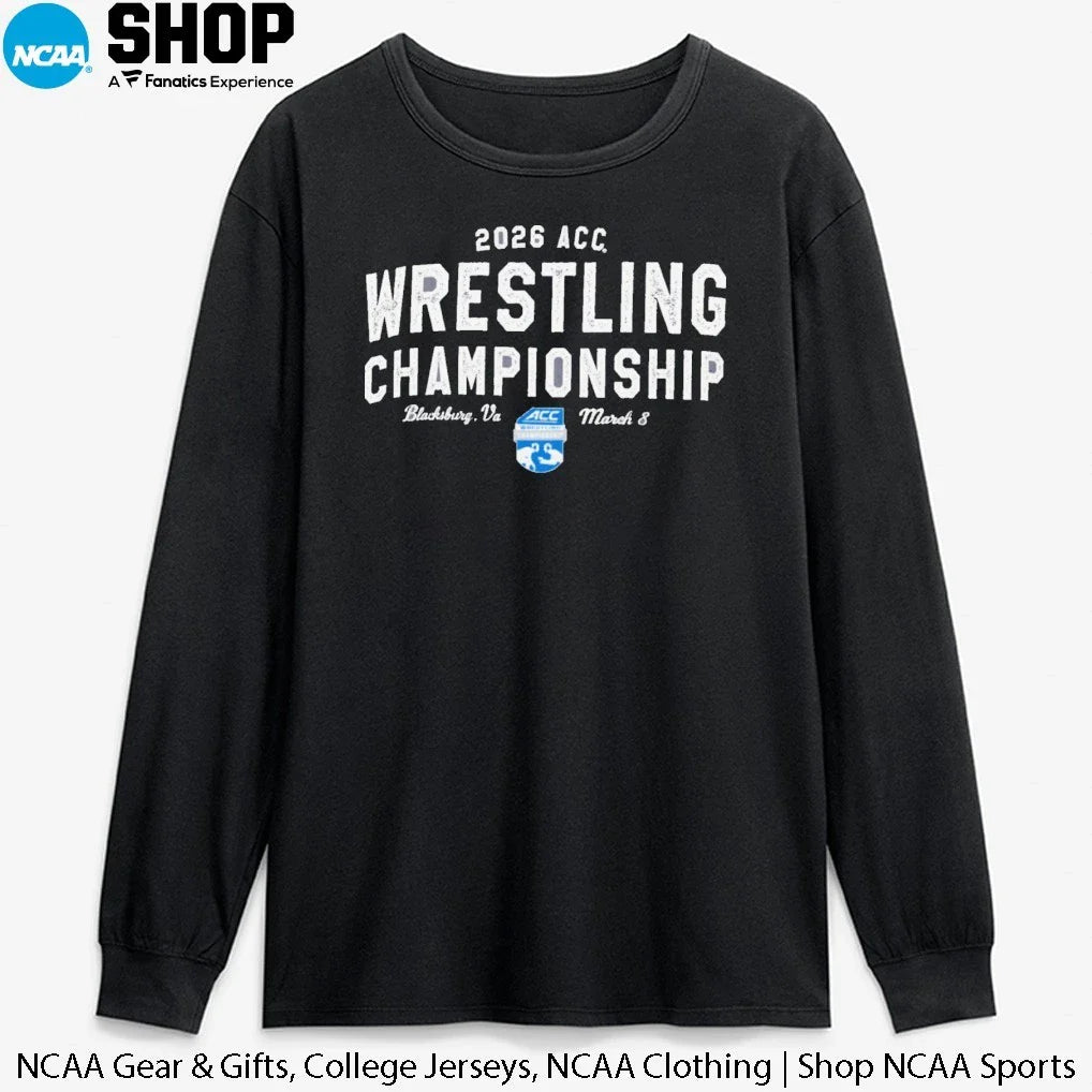 2026 ACC Wrestling Champions Blacksburg Va March 8 T-Shirt