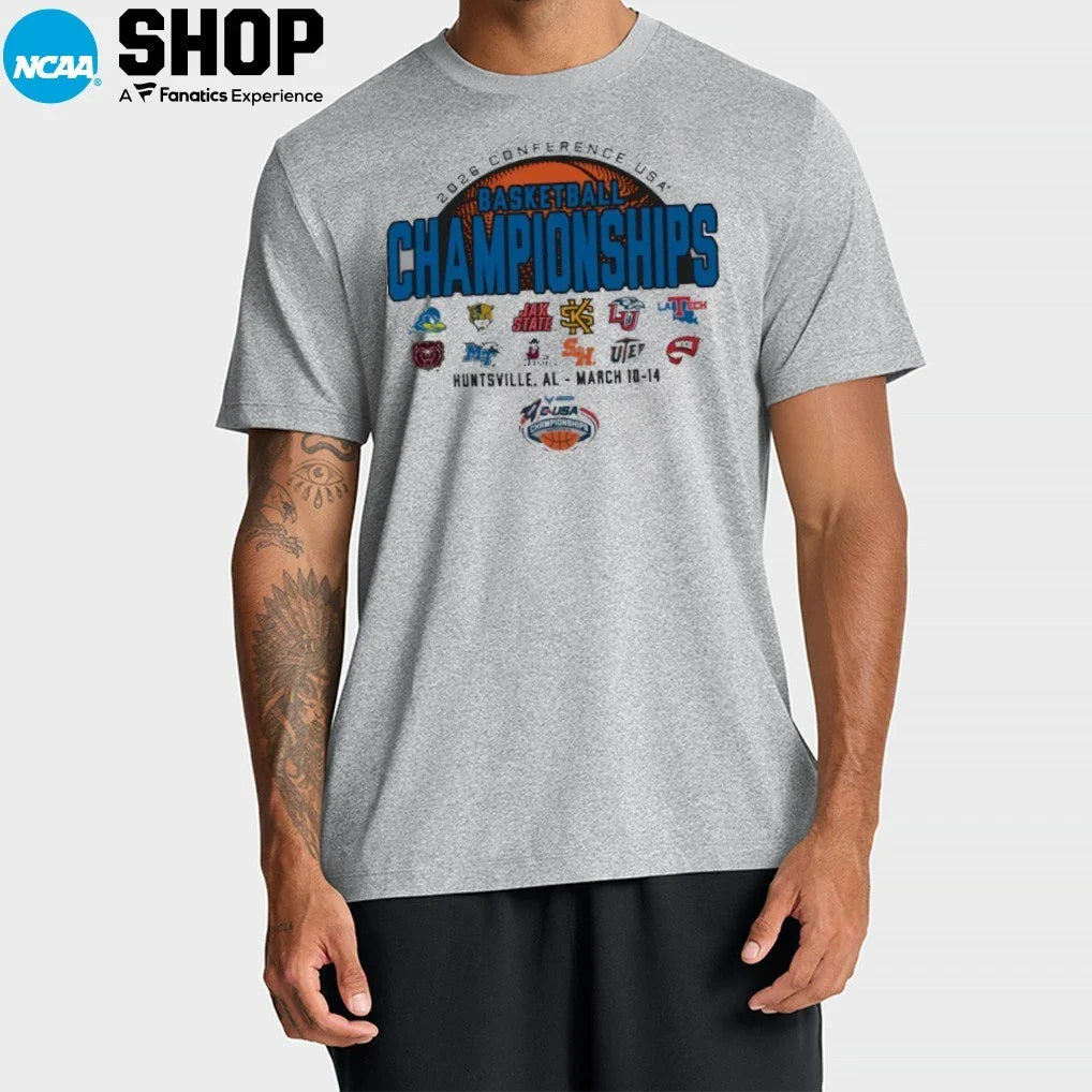 2026 Conference USA Basketball Champions Huntsville Al March 10-14 T-Shirt