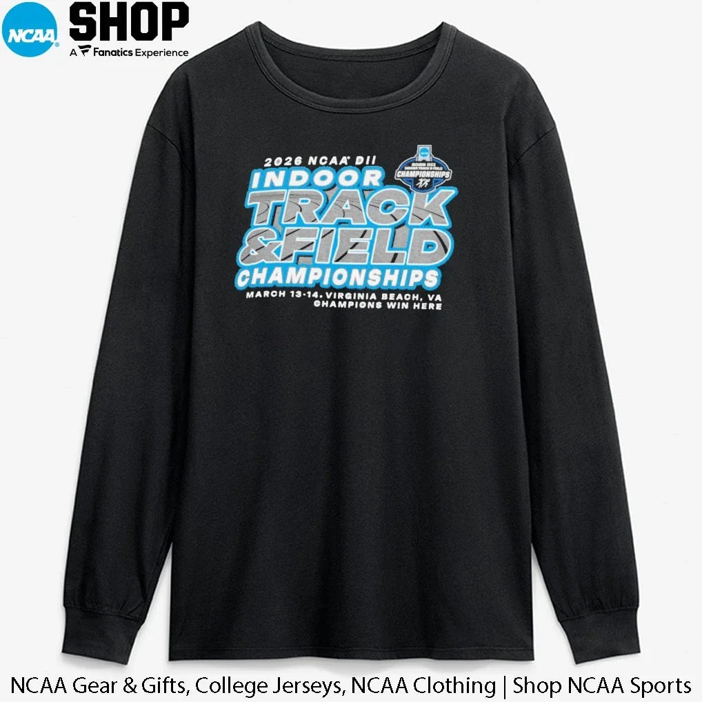 2026 NCAA DII Track and Field Championships March 13-14 Virginia Beach Va Champions Win Here T-Shirt