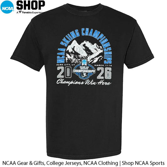 2026 NCAA Skiing Championships March 11-14 Park City Ut Champions Win Here T-Shirt