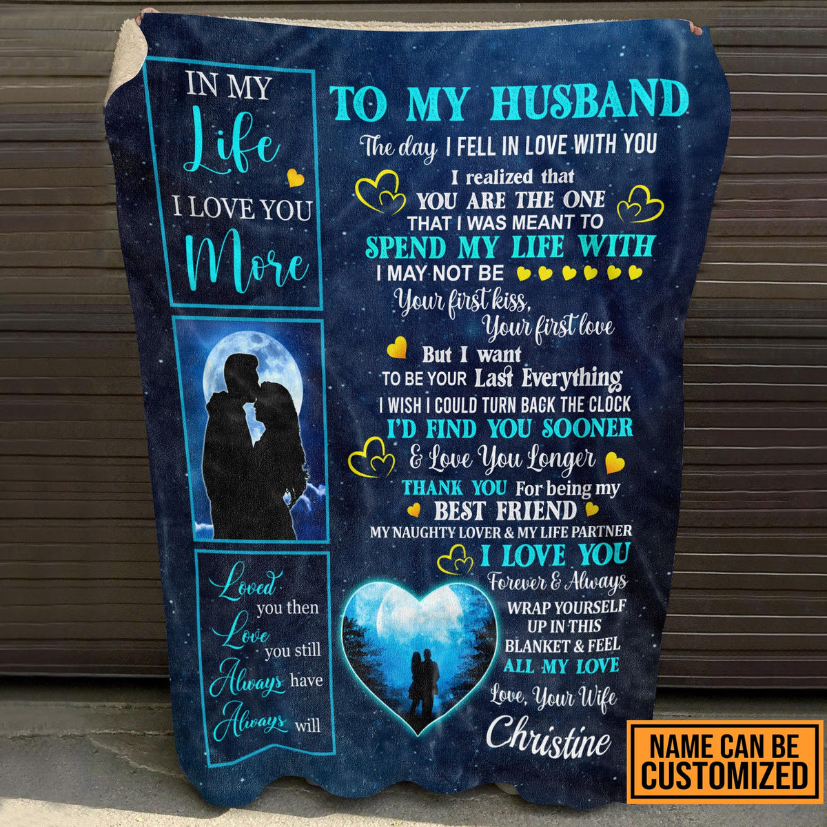 Personalized To My Husband The Day I Fell In Love With You I Realized That You Are The One Blanket – Sherpa Blanket