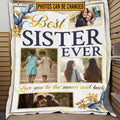 Personalized Photo Blanket for Sister – Sister Gift for Birthday – Sister Gifts Idea – Collage Blanket Fleece Blanket