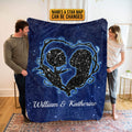 Personalized Starmap Nightmare Before Christmas Blanket – Jack and Sally Star Map Throw Blanket