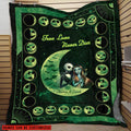 Personalized Name Blanket True Love Never Die Jack Skellington and Sally Throw Blanket – Custom Nightmare Before Christmas Blanket