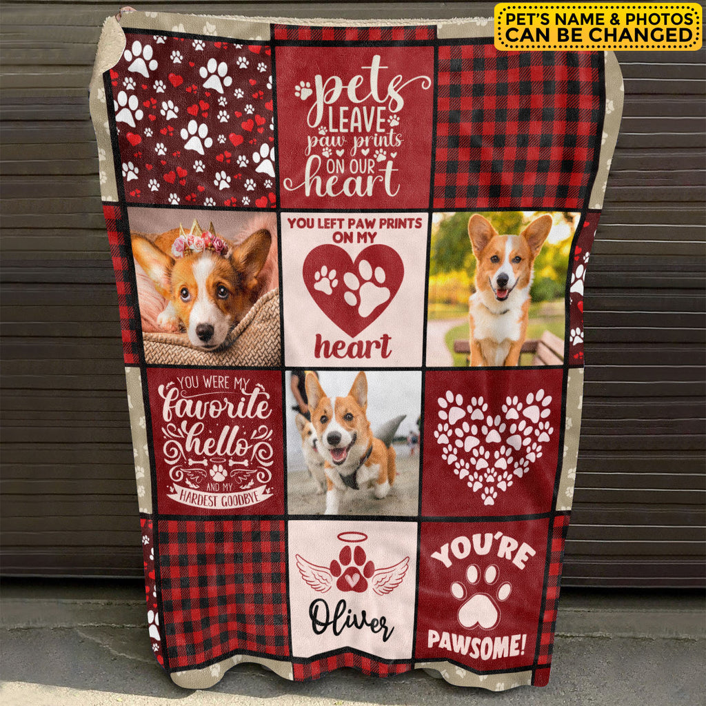 Custom Photo Pet Memorial Blanket – In Loving Memory of Loss Dog / Cat Memorial Custom Blanket – Pet Memorial Gift
