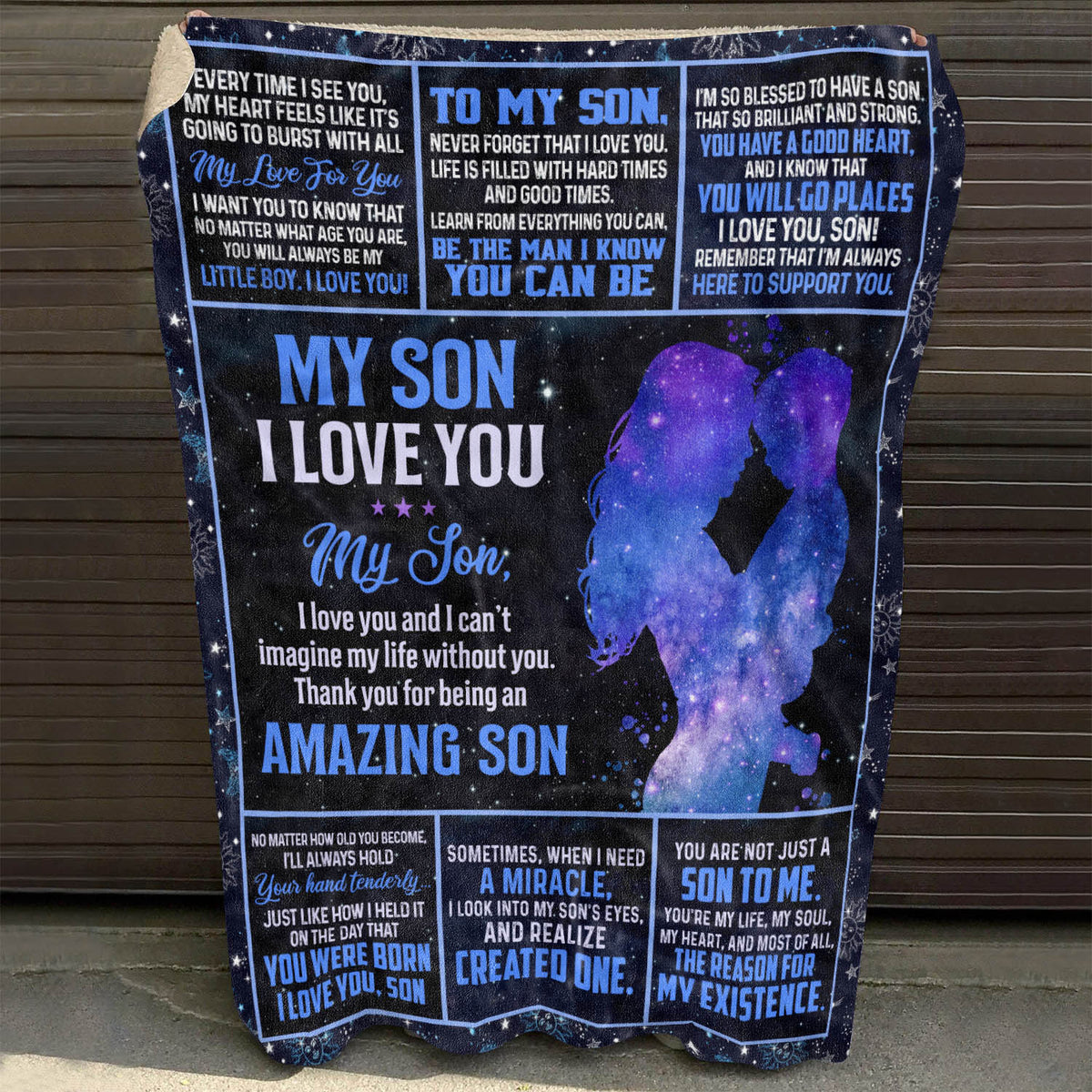 To My Son Blanket Gifts for Son from Mom – Throw Blankets Son Gifts from Dad for Son Birthday Fleece Blanket Couch Sofa