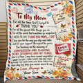 To My Mom For All The Time That I Forgot Thank You Mail Fleece Blanket – Gift for Mom from Son – Mothers Day Gifts