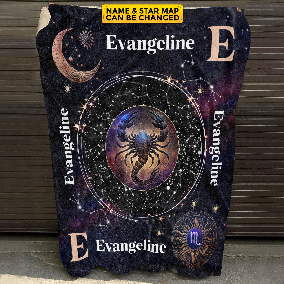 Personalized Scorpio Star Map Flannel Constellations Blanket Warm & Soft – 12 Horoscope Astrology Throw Blankets