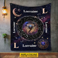 Personalized Scorpio Star Map Flannel Constellations Blanket Warm & Soft – 12 Horoscope Astrology Throw Blankets