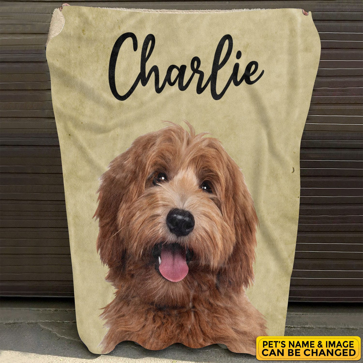 Personalized Pet Drawing Blanket – Custom Pet Dog Cat Draw Art Funny Blanket