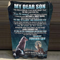 My Dear Son Blanket Gifts for Son – Throw Blankets Son Gifts from Dad for Son Birthday Blanket