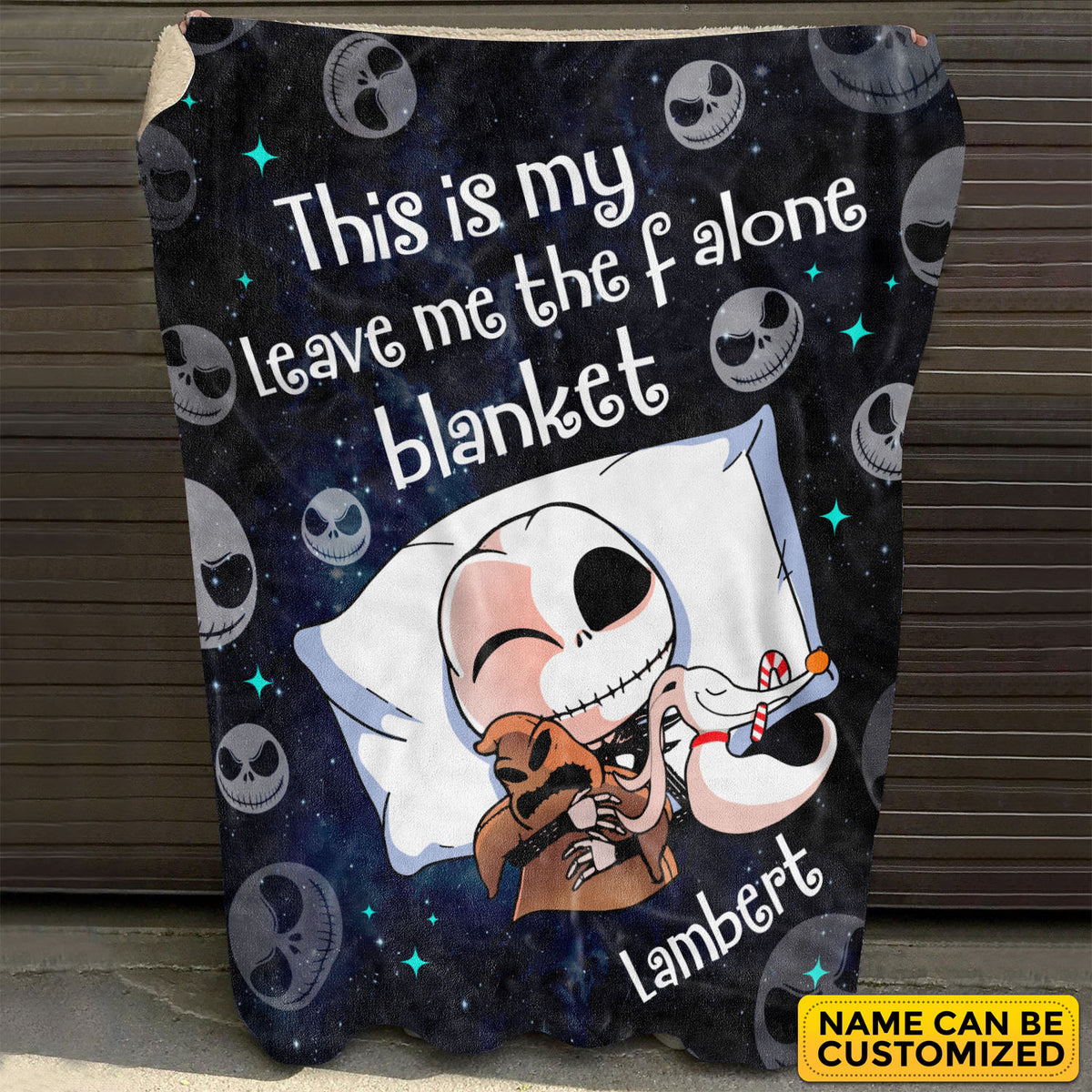 Personalized Name This is My Leave Me The F Alone Blanket Skellington Nightmare Christmas Blanket – Sofa Bed Blanket