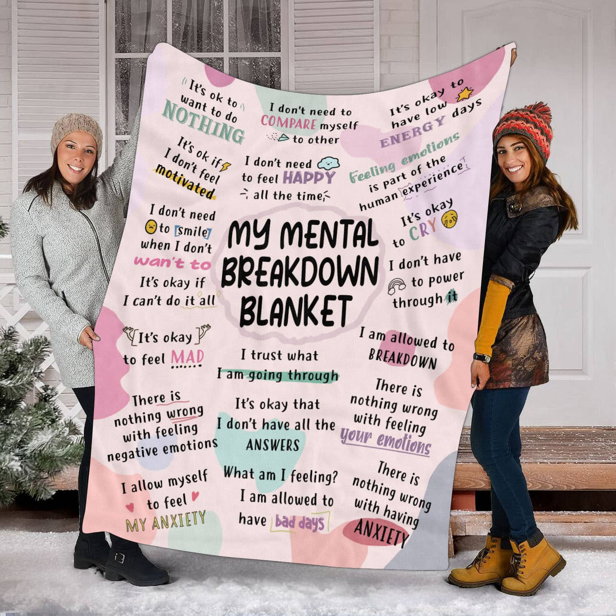 My Mental Breakdown Blanket – Mental Health Inspirational Gifts for Women Men