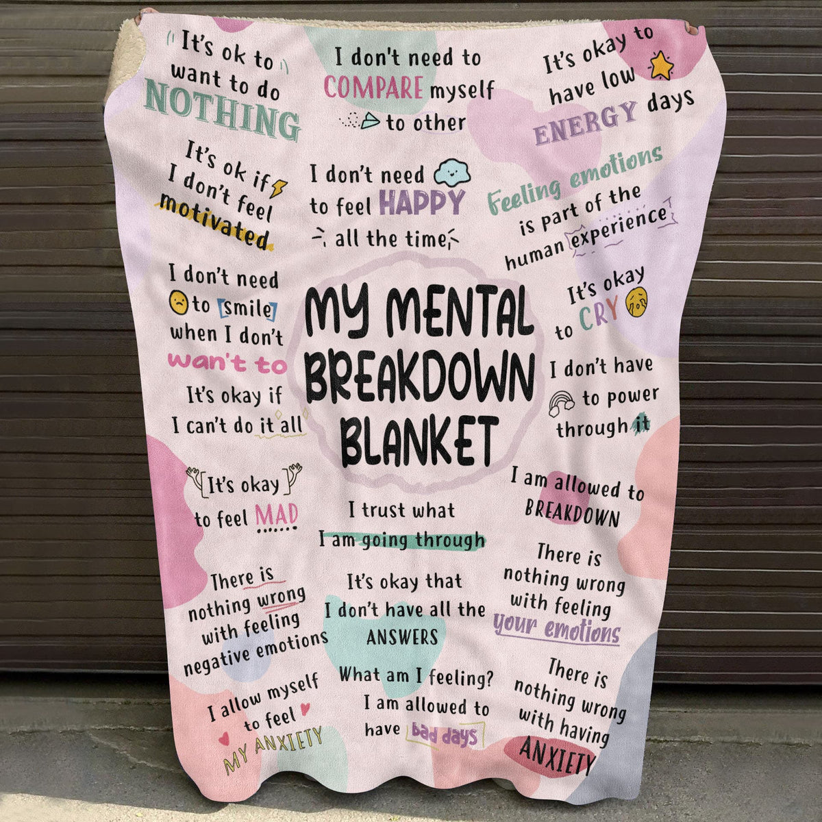 My Mental Breakdown Blanket – Mental Health Inspirational Gifts for Women Men