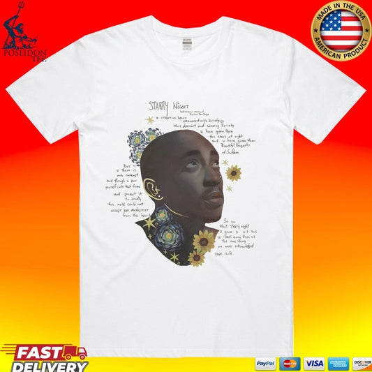 2pac Starry Night Beige T-shirt