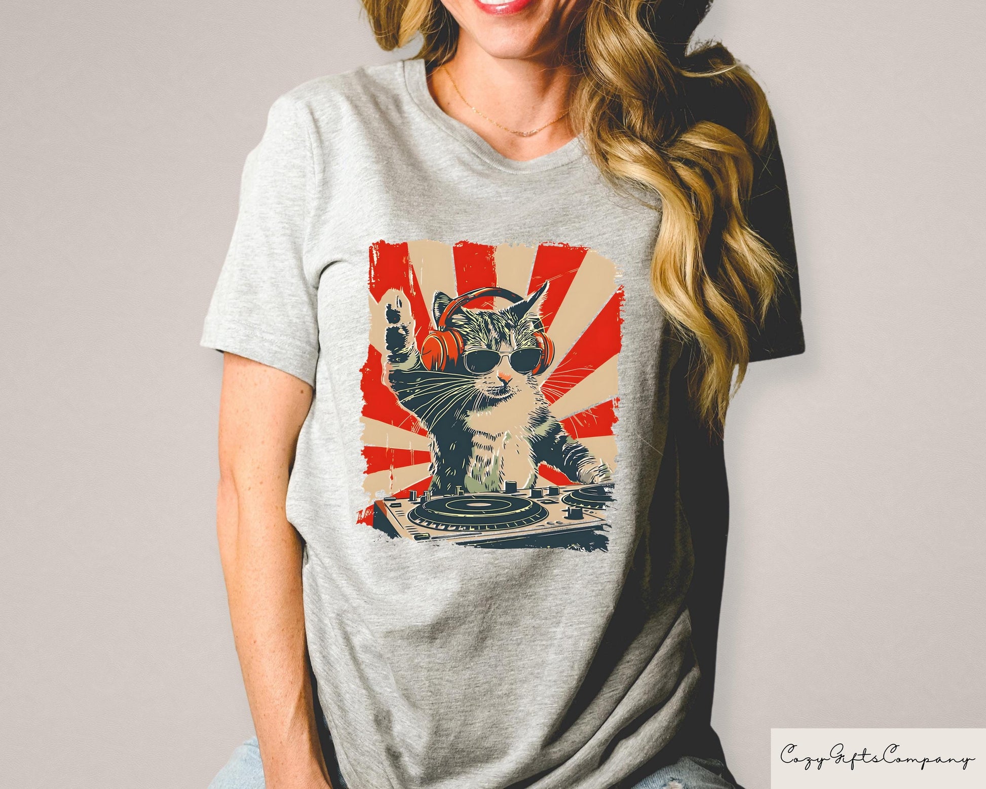 Dj Cat Cat Headphones Cat Lovers Dj Cat Kitty Cat Unisex T-shirt, Sweatshirt, Hoodie (4)