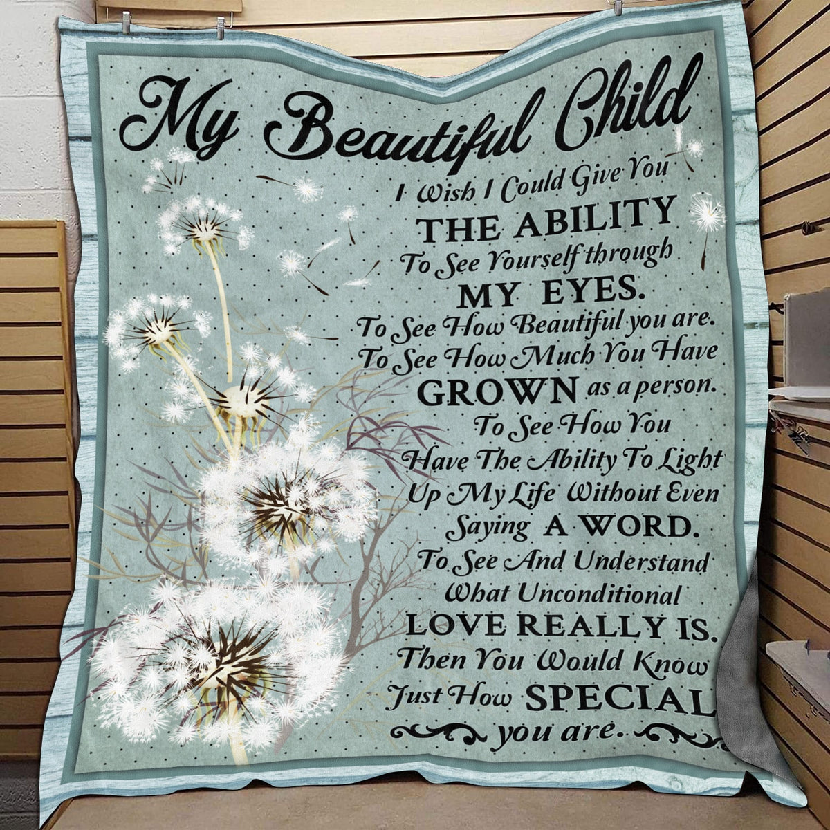 To My Beautiful Child You Are Special Fleece Blanket – Sherpa Blanket – Blanket Gift for Boys – Birthday Blanket