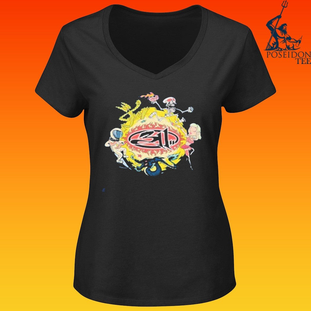 311 Merch Burning Fireball T-shirt