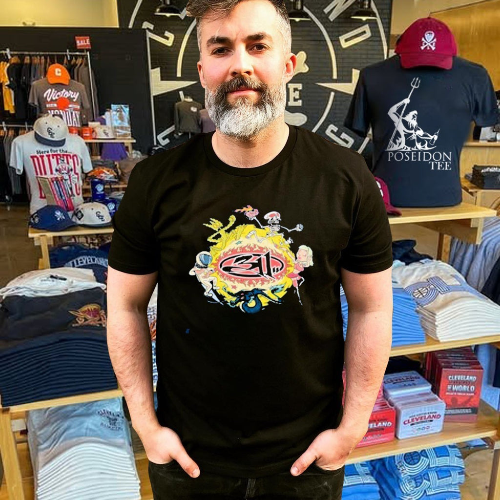 311 Merch Burning Fireball T-shirt