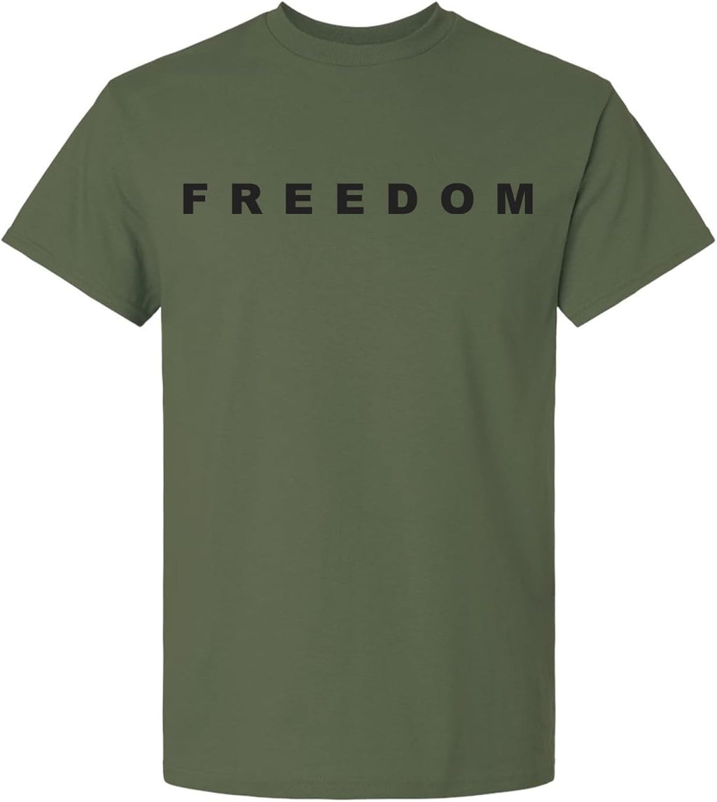 Trenz Shirt Company Mens Classic Charlie Kirk Freedom Design - Graphic Short Sleeve T-Shirt