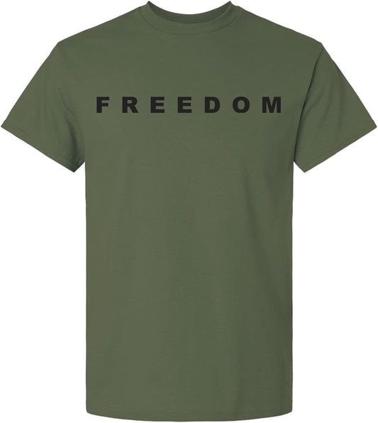 Trenz Shirt Company Mens Classic Charlie Kirk Freedom Design - Graphic Short Sleeve T-Shirt