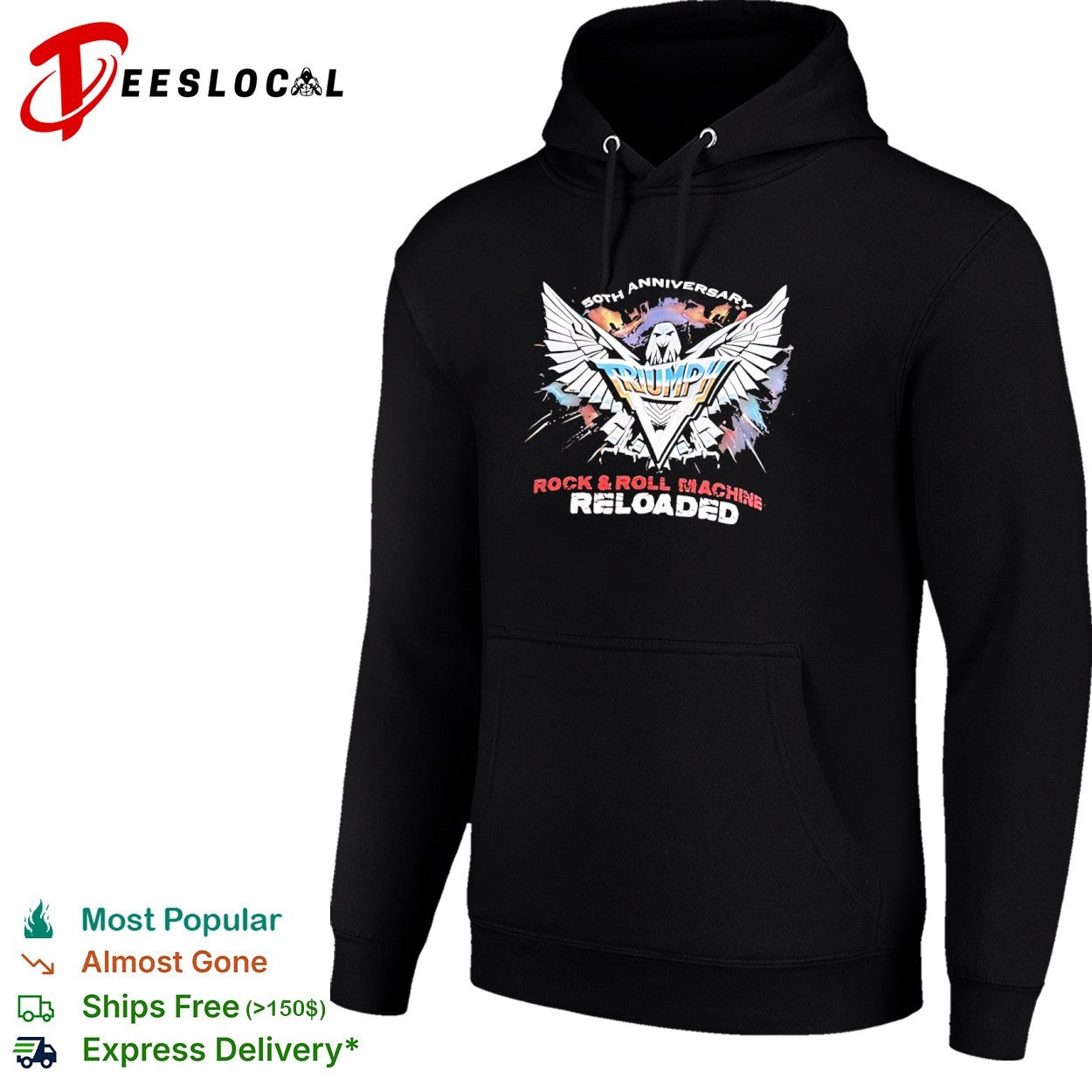 50th Anniversary Rock and Roll Machine Reloaded eagle shirt