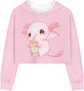 Long Sleeve Crop Tops for Girls Kids' Fashion Hoodies & Sweatshirts Kawaii Clothes