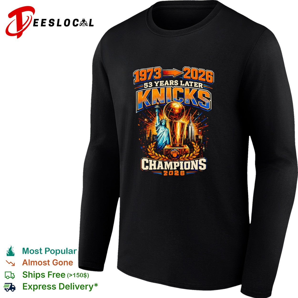 53 Years Later New York Knicks Champions Basketball Trophy 1973 2026 Shirt
