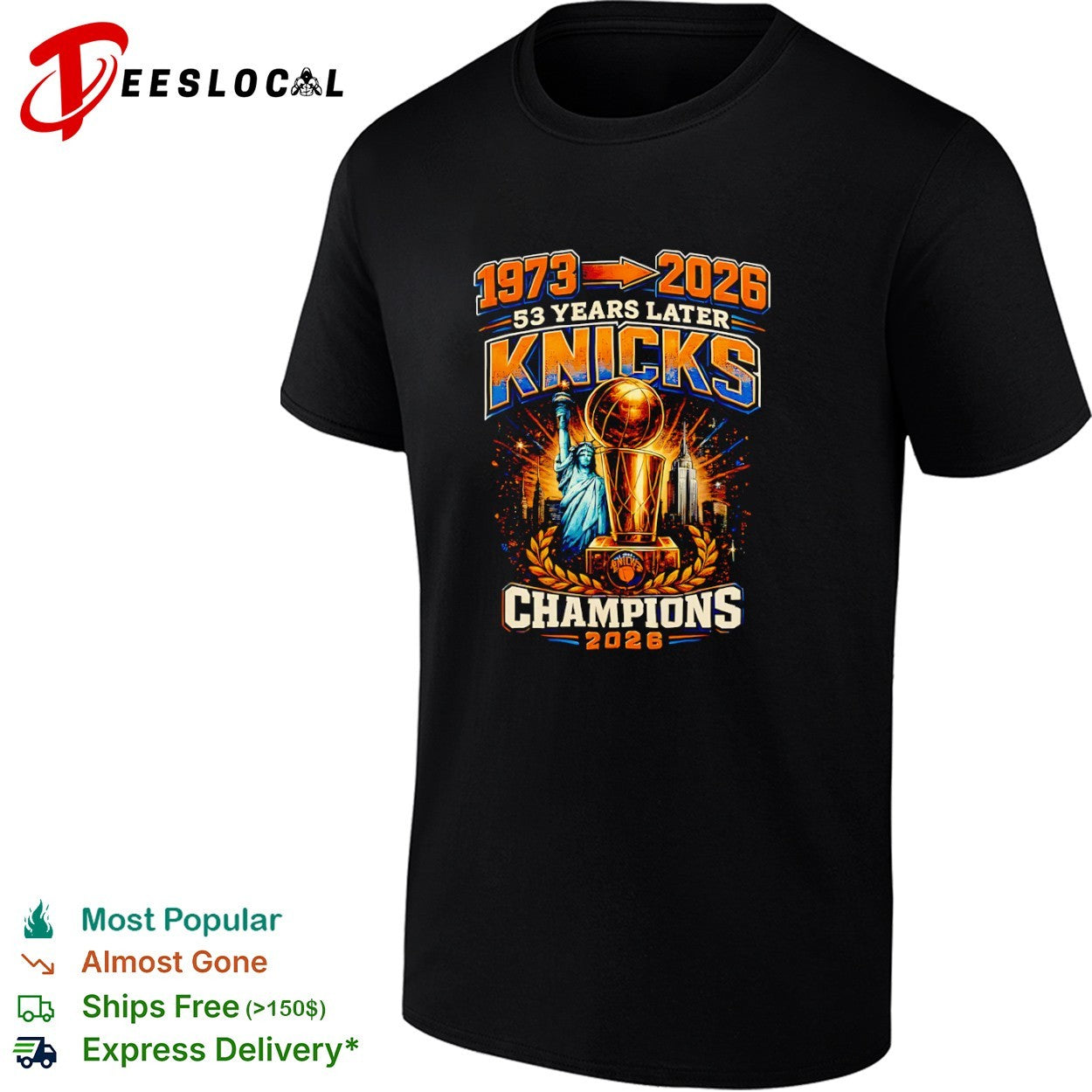 53 Years Later New York Knicks Champions Basketball Trophy 1973 2026 Shirt