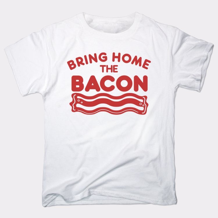 Bring Home The Bacon Strip Illustration