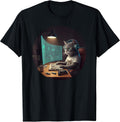 Cat Computer Nerd Programmer Tee