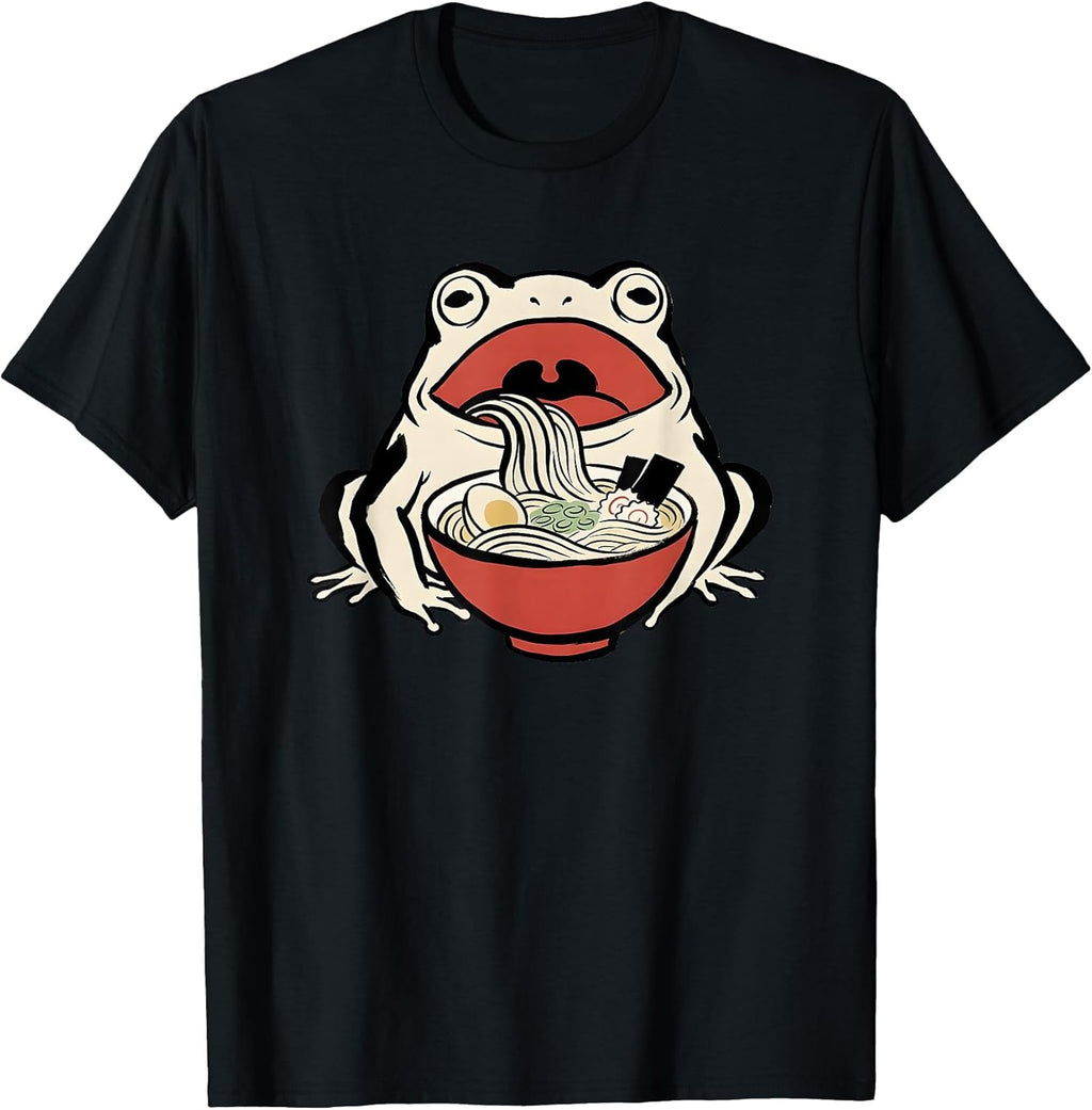 Frog Eating Ramen - Japanese Art