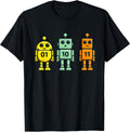 Funny Binary Code Robots 01 10 11 Tee