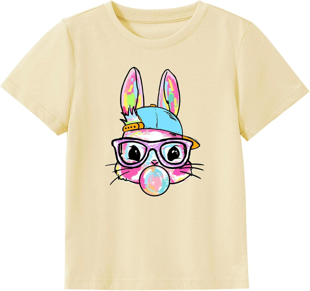 Easter Shirts for Boys Girls Cute Bunny Egg Hunt Tee Tops Toddler Baby Easter Outfit Clothes 2-7T