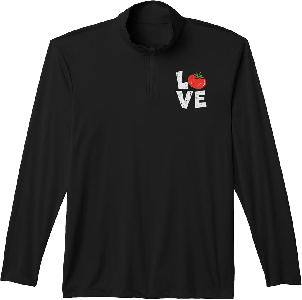 Love Tomato Gardening Vegetable Plant Gardener Men Women Performance Quarter-Zip Top