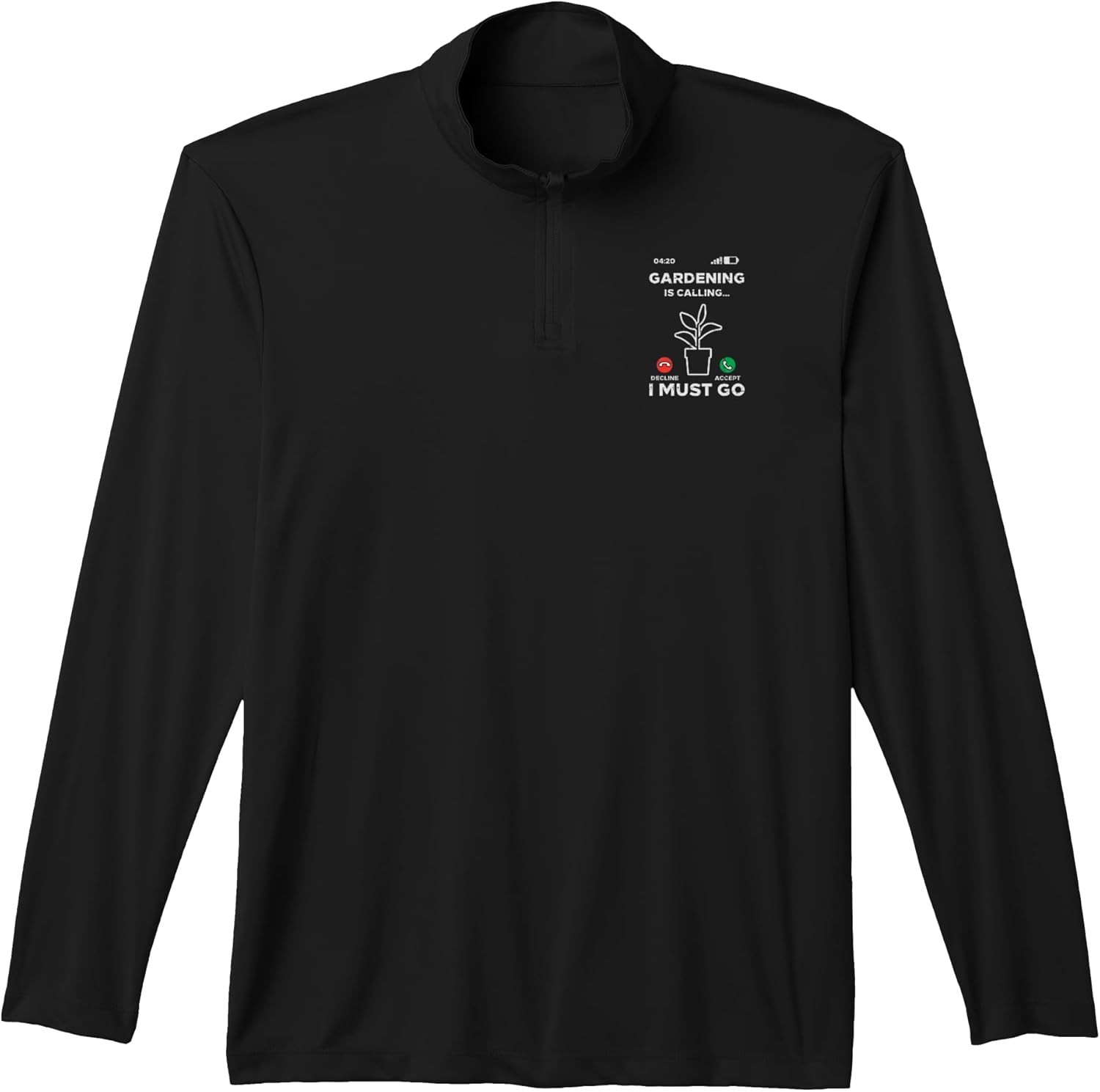 Gardening Calling I Must Go Plant Lover Gardener Men Women Performance Quarter-Zip Top