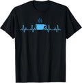 Coffee Lover Funny Heartbeat Tee For Men, Women.