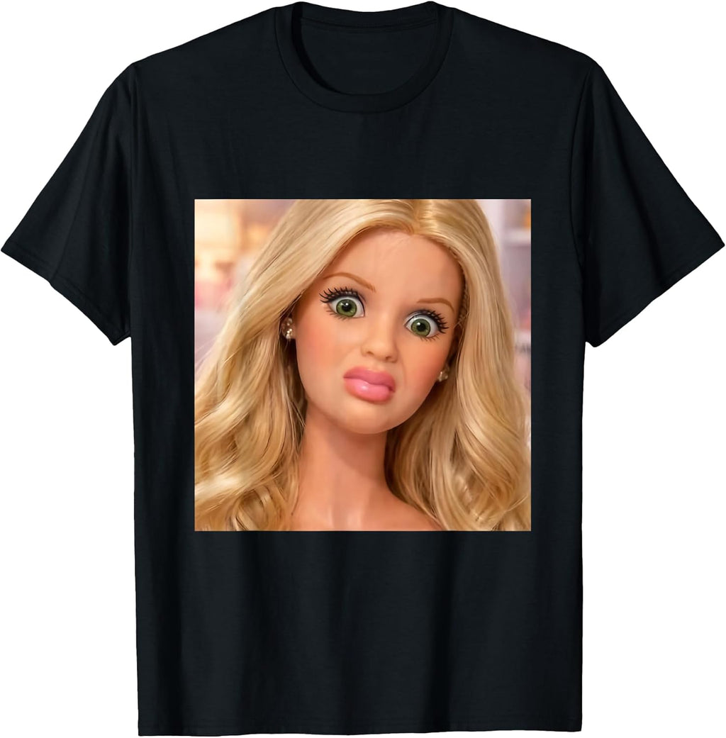 Funny Disgusting Doll face Meme Gift Tee