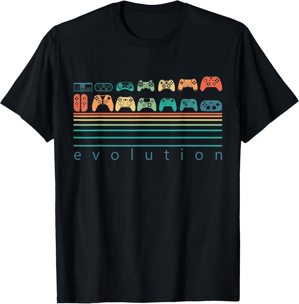 Retro Video Game Controller Evolution