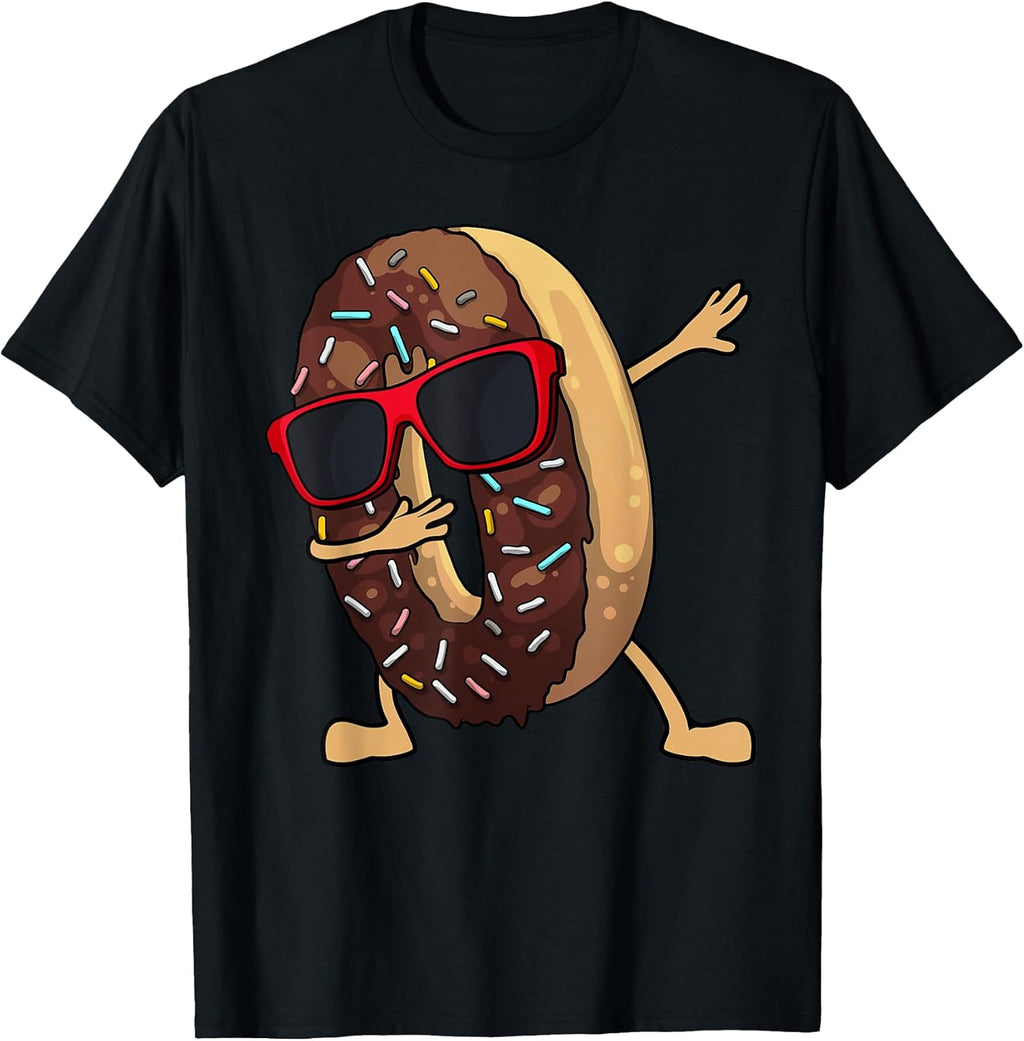 Funny Dabbing Donut Art for Men Women Kids Youth Donut Lover T-Shirt
