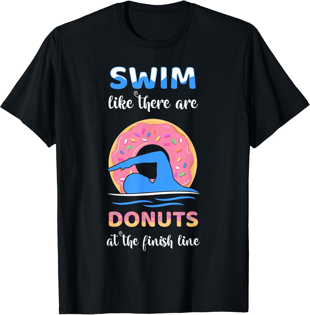 Funny Swimmer Donut Lover Apparel