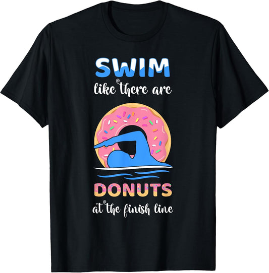 Funny Swimmer Donut Lover Apparel