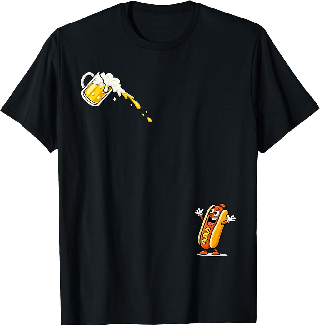 Hotdog Beer Chug shirts