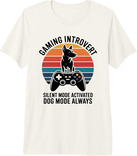 Dog Gamer Introvert Sunset