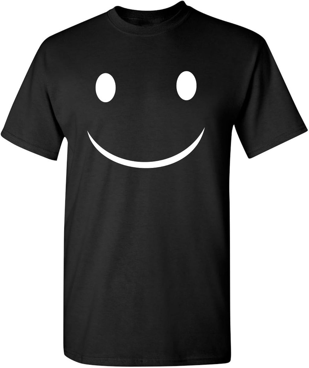 Happy Smile T Shirt | Funny Shirts for Men Casual Style | Perfect Statement Graphic Novelty Sarcastic Funny T Shirt