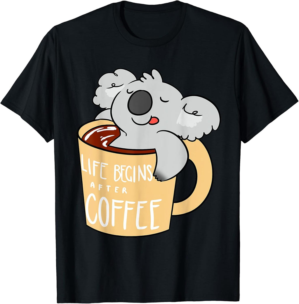 Funny Koala and Coffee Tees