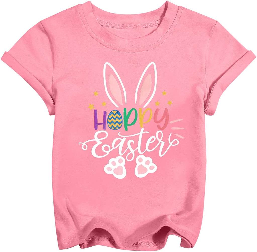 Baby Easter Shirt Trade Brother Sister for Easter Eggs Tshirt Toddler Bunny Short Sleeve Cotton Tops