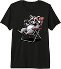 Chill Camping Raccoon Summer
