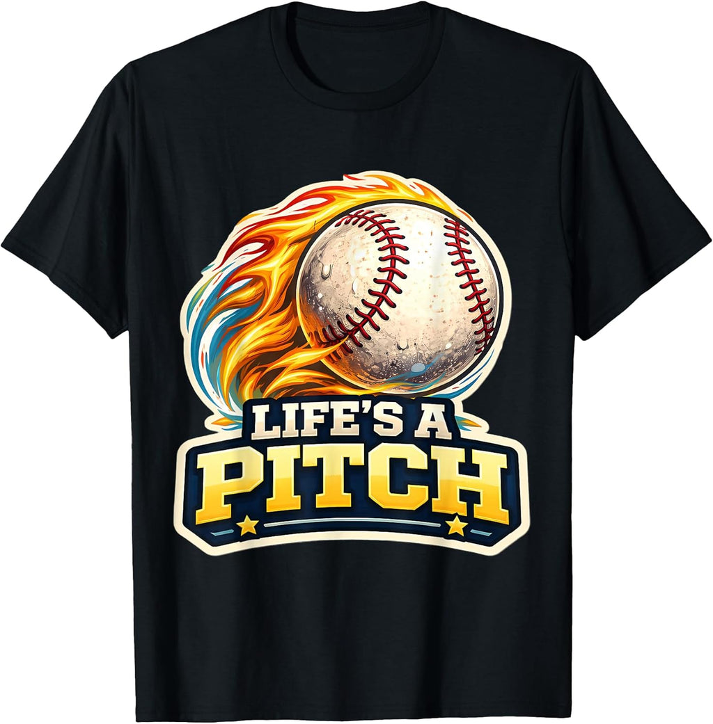 Life's A Pitch Funny Baseball Pitcher Player Merch