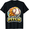 Life's A Pitch Funny Baseball Pitcher Player Merch